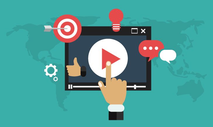 Illustration d'une plateforme vidéo interactive.